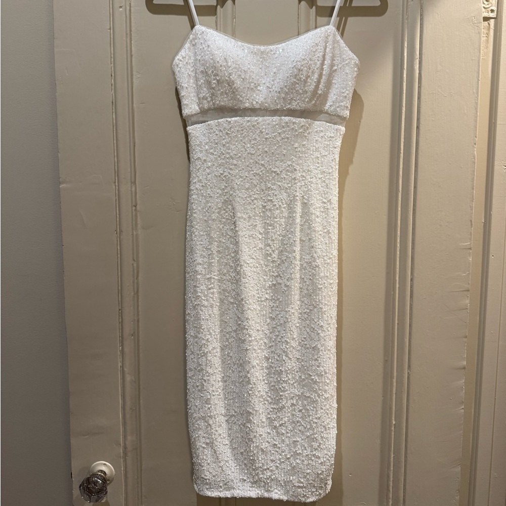 Jenny Yoo Margot Little White Dress in size 0